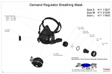 Demand Regulator Breathing Mask 411 01026 - Part References