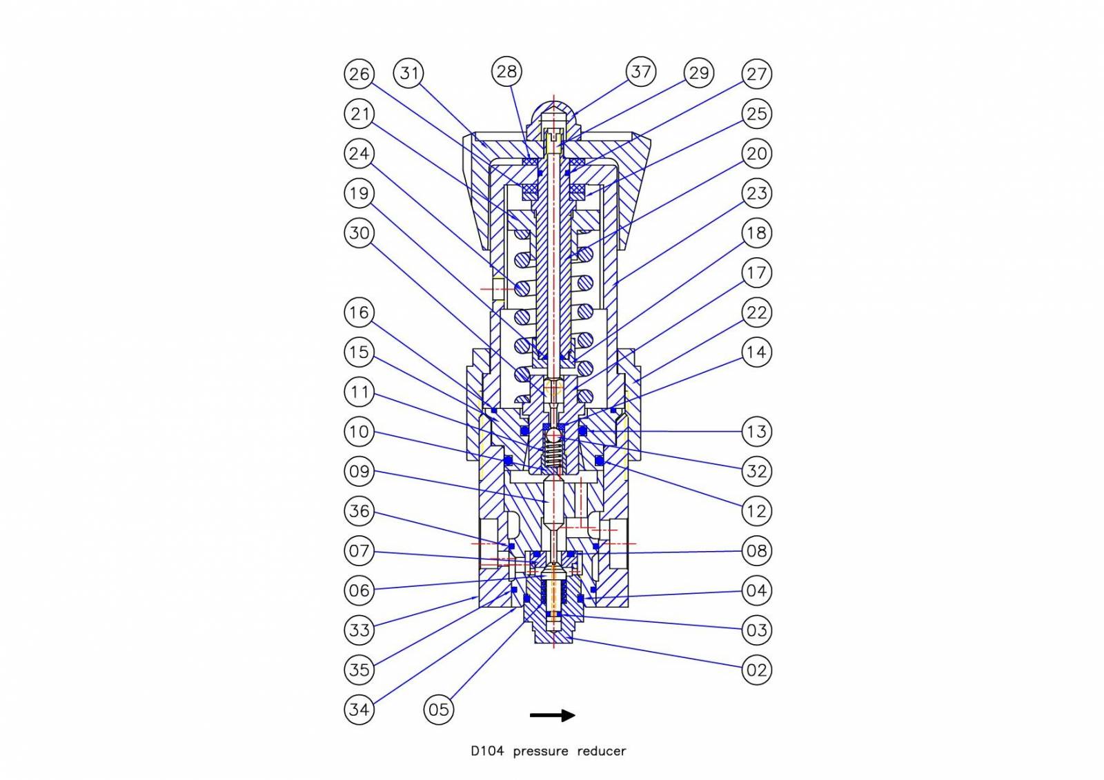 D104 Pressure Reducer (D79/L Cx Integrabloc)