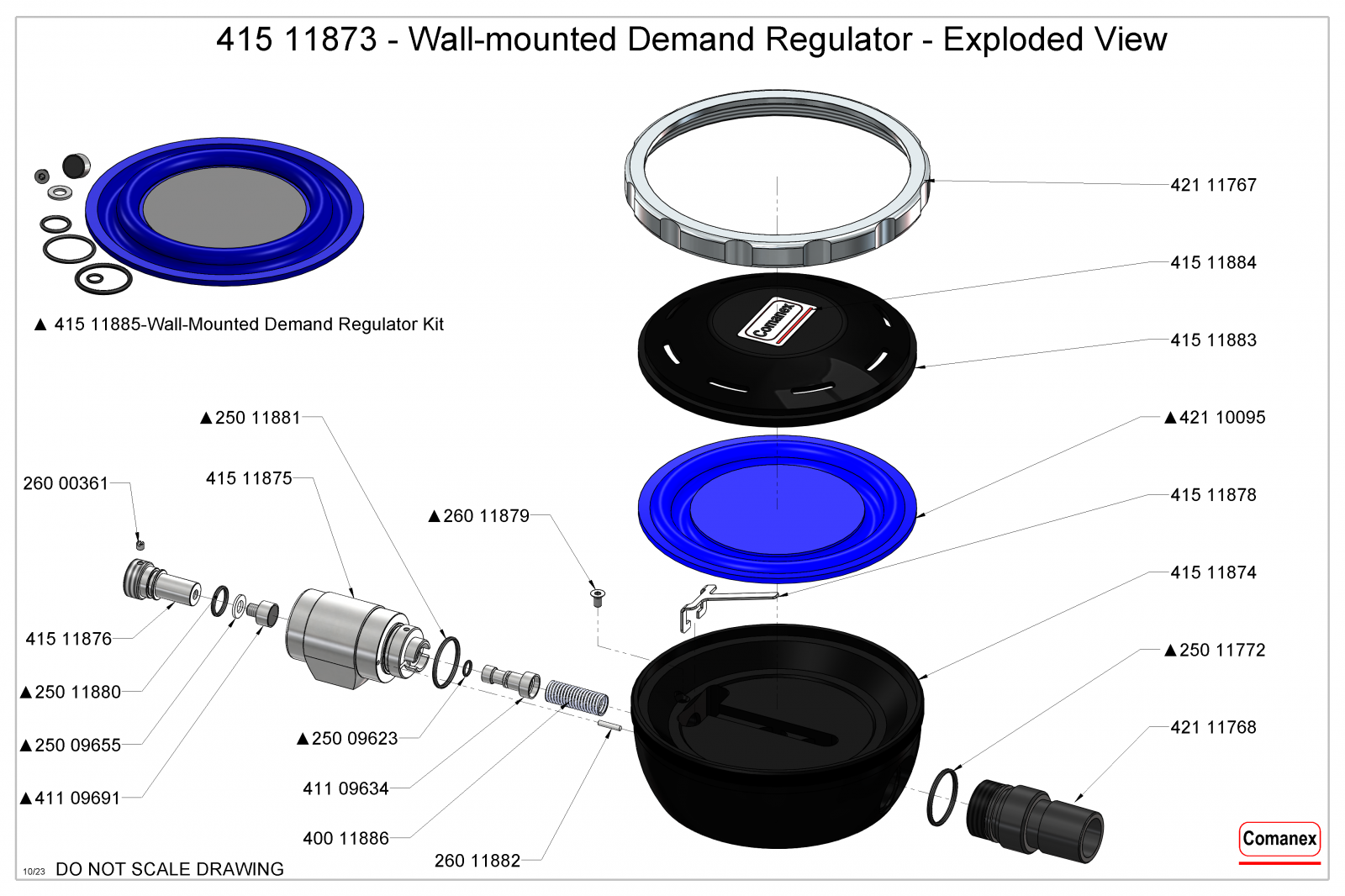Wall-mounted Demand Regulator - Part References
